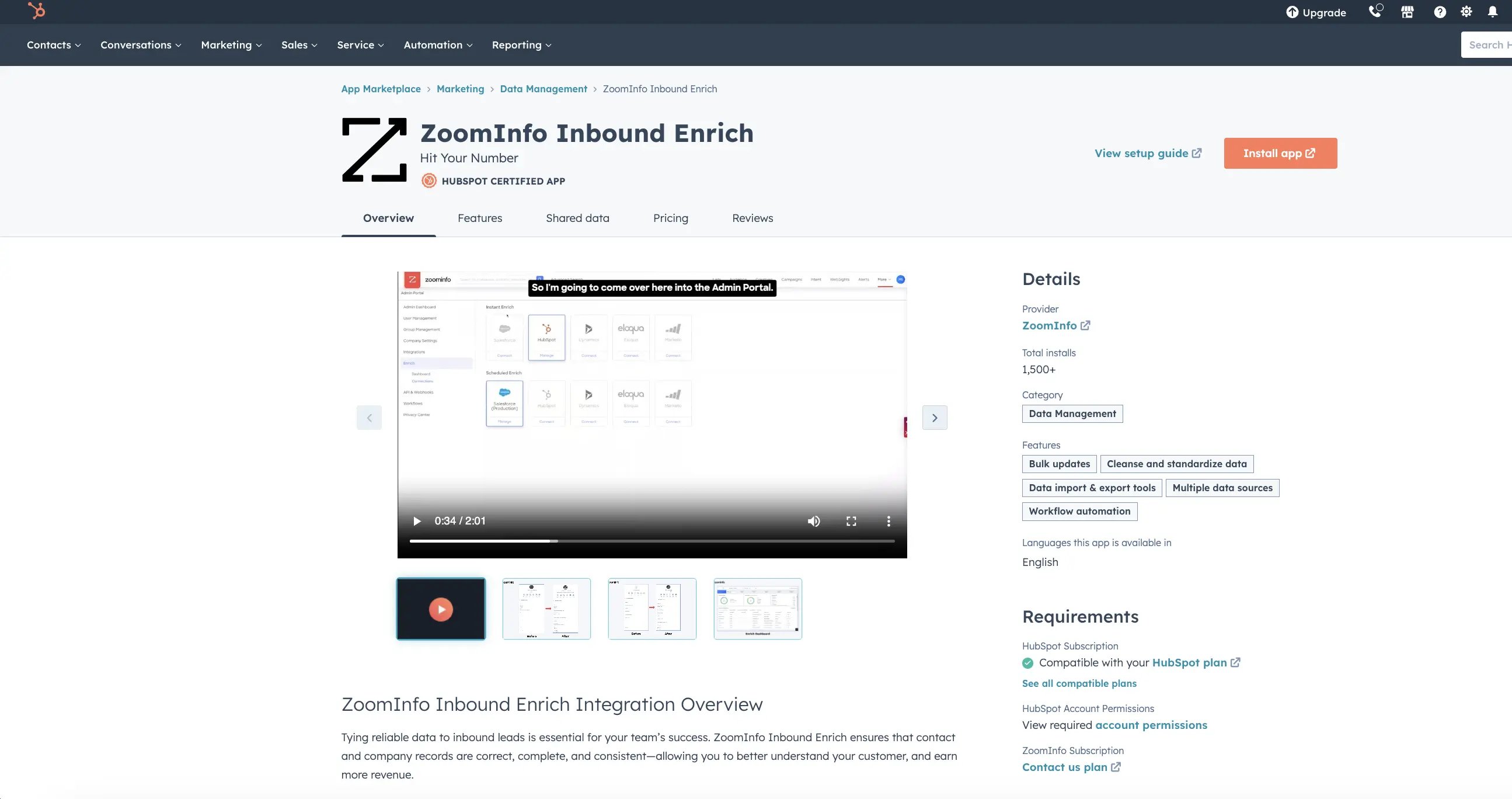 HubSpot & ZoomInfo Integration Benefits, Features, & How To Get Started